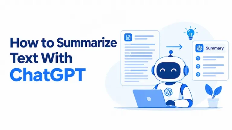 How to summarize text with ChatGPT